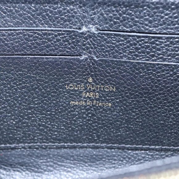 LOUIS VUITTON Monogram Empreinte Zippy Wallet Black M61864 LV Auth BD532 - Picture 9 of 16